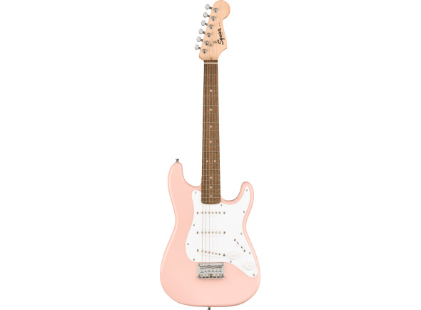 Fender Mini Stratocaster Laurel Fingerboard White Pickguard Shell Pink Fender Mini Stratocaster Laurel Fingerboard White Pickguard Shell Pink
